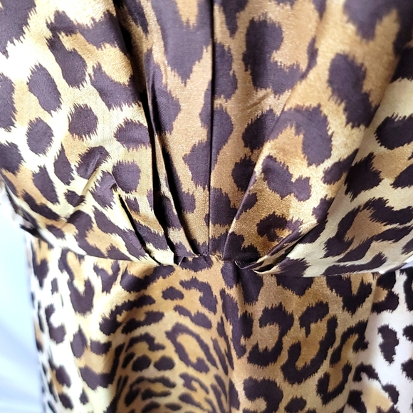 Kate Spade 100% SILK Animal Print Midi Size 12. #326 - Picture 5 of 10